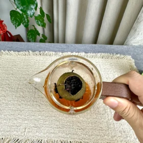 350ml Xiao Qing Gan Glass Teapot with Strainer