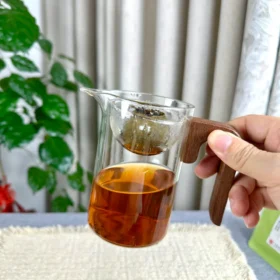 350ml Xiao Qing Gan Glass Teapot with Strainer