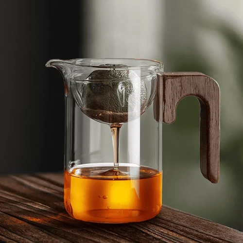 350ml Xiao Qing Gan Glass Teapot with Strainer - Image 3
