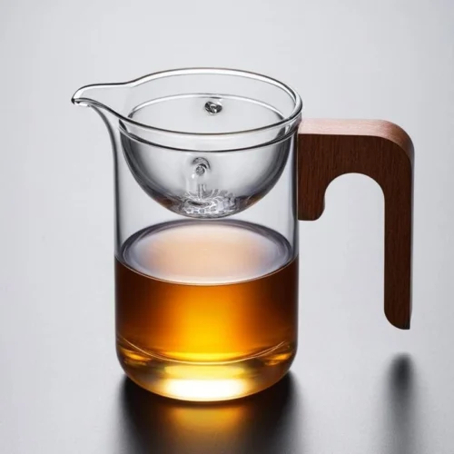 350ml Xiao Qing Gan Glass Teapot with Strainer - Image 6