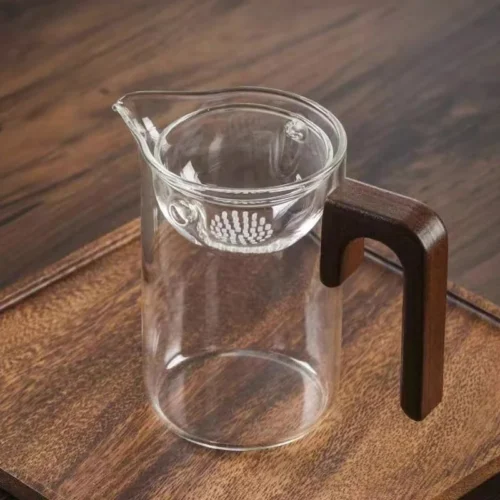 350ml Xiao Qing Gan Glass Teapot with Strainer - Image 11